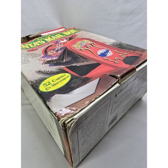 Vintage 1995 Noma Santa's Mail Box Christmas Cards Display 52 Cards In Motion - Picture 9 of 17